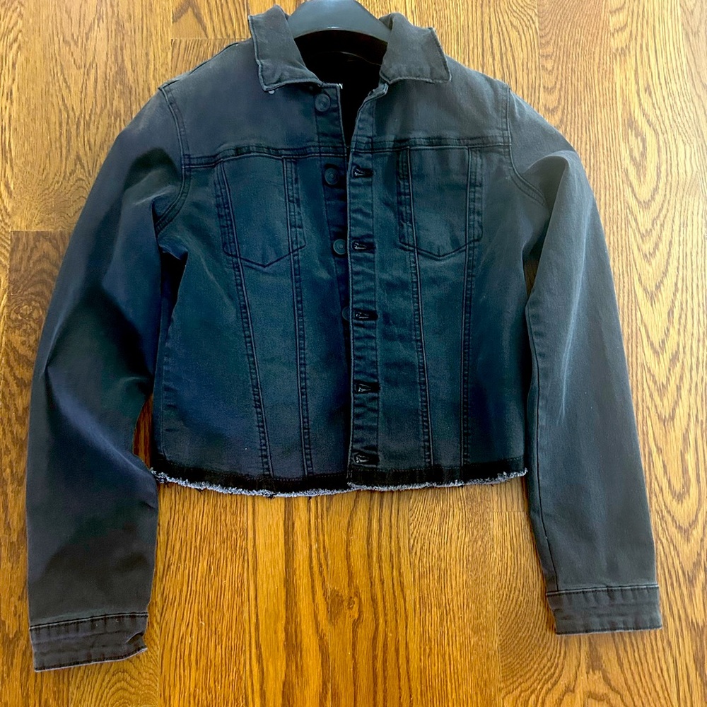 Hudson Denim Jacket with Sequin design on back- Girls size XL(size 14)